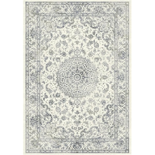 Dynamic Rugs 57109 Ancient Garden Collection 6.7 x 9.6 in. Traditional Oval Rug- Cream ANOV710571096666 - main